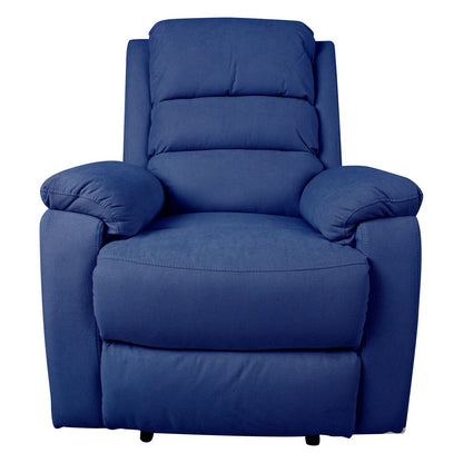 Leisure chair - recliner MANUEL, with manual mechanism, dark blue 