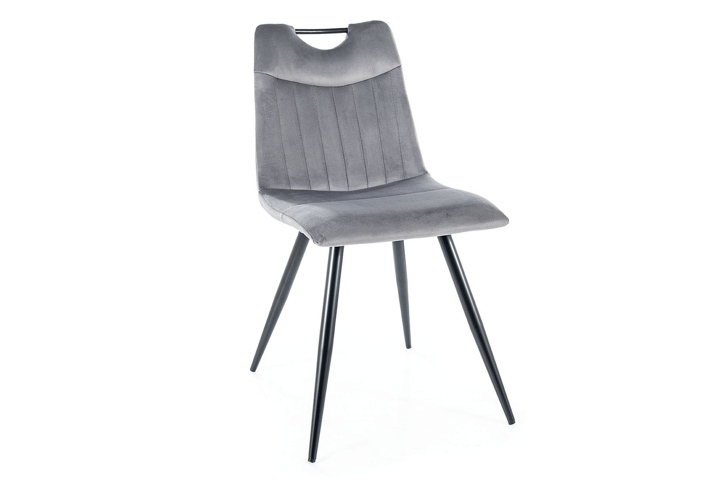 Chair ORFE VELVET BLACK FRAME / GRAY BLUVEL 14