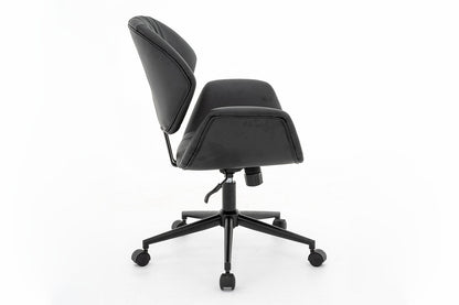 Office Chair Q-214 SYNTHETIC LEATHER BLACK 