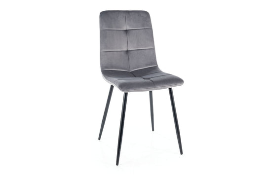 Armchair IVO VELVET BLACK FRAME/GRAY BLUVEL 14 