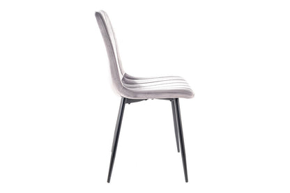 Chair ALAN VELVET BLACK FRAME/J. GRAY BLUEWELL 03 