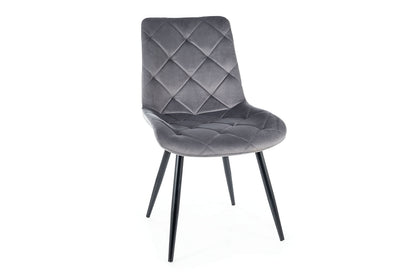 Armchair RALPH VELVET BLACK FRAME/GRAY BLUVEL 14