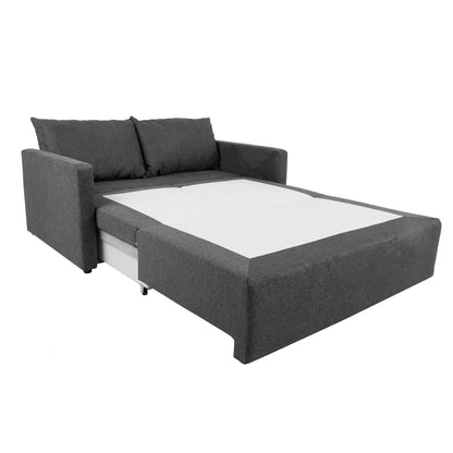 Sofa bed COLOGNE with storage box, dark gray