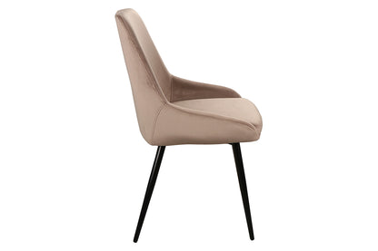 Chair COBE VELVET BLACK FRAME / C. BEIGE BLUVEL 40 