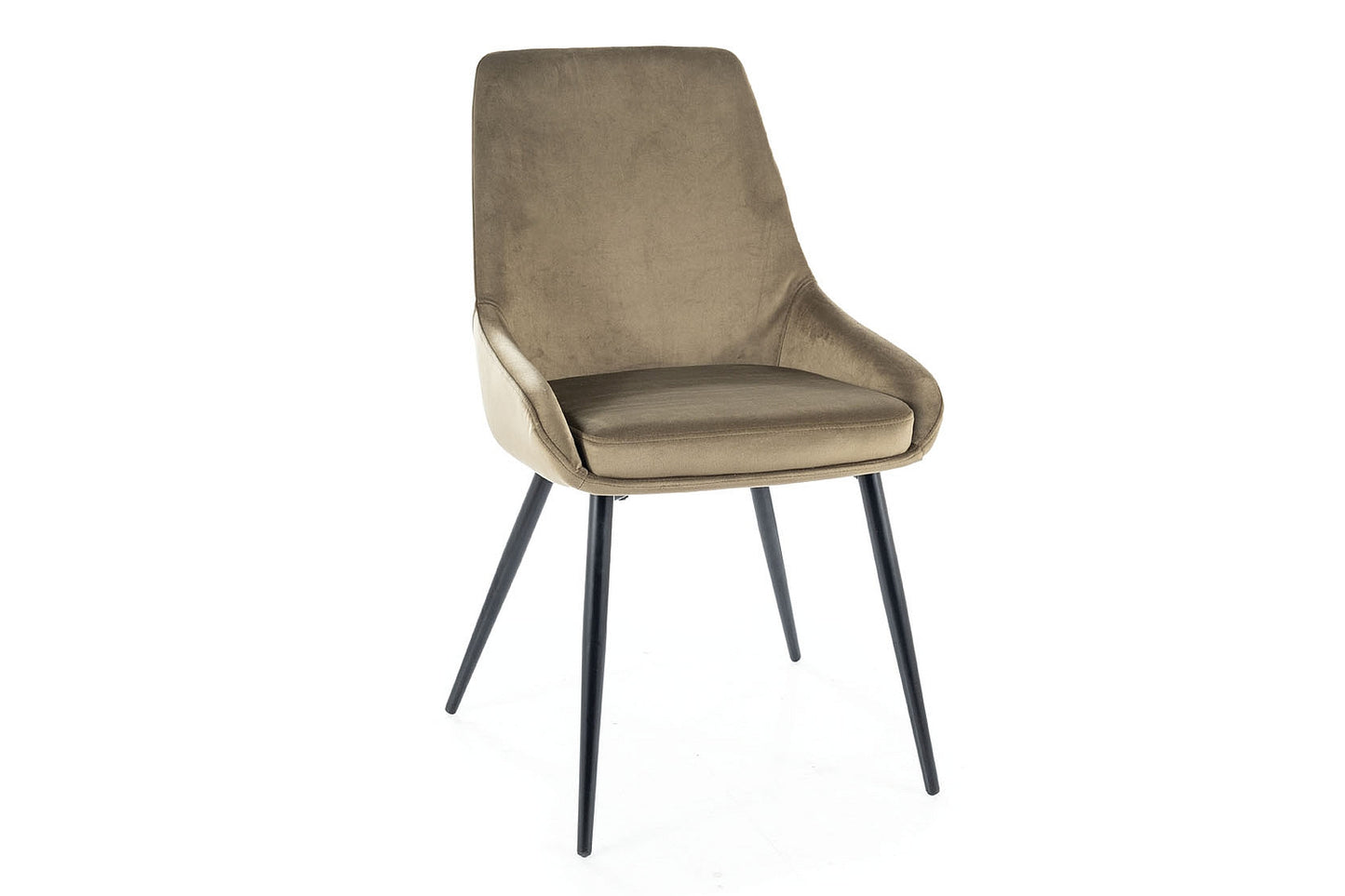 Armchair COBE VELVET BLACK FRAME / OLIVE BLUVEL 77 