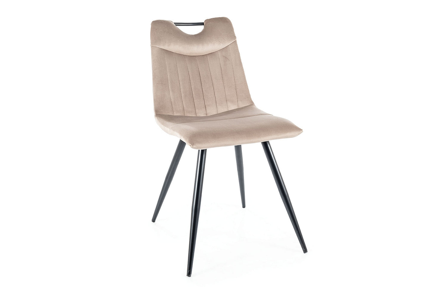 Chair ORFE VELVET BLACK FRAME / C.BEIGE BLUVEL 40