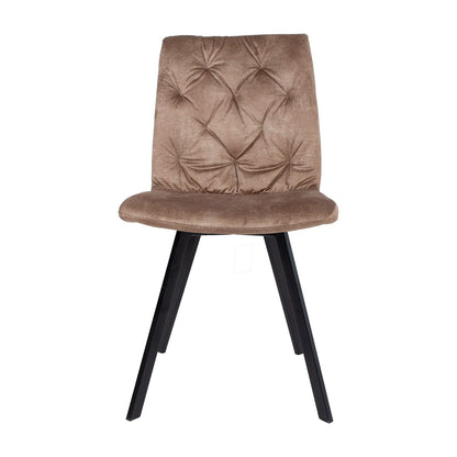 Armchair AFTON brown velvet 