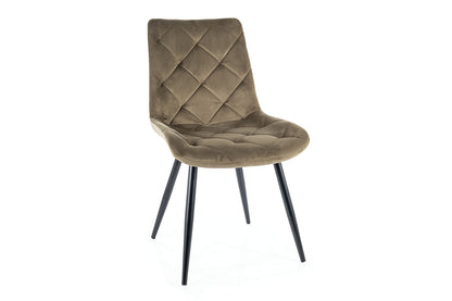 Armchair RALPH VELVET BLACK FRAME/OLIVE BLUVEL 77