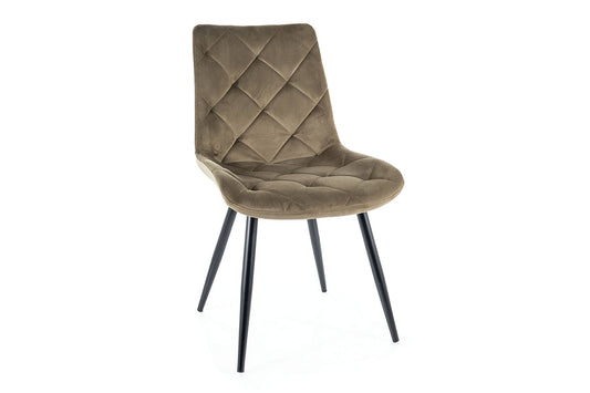 Armchair RALPH VELVET BLACK FRAME/OLIVE BLUVEL 77