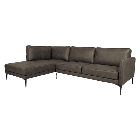 Corner sofa SOFIA KS, dark olive color 