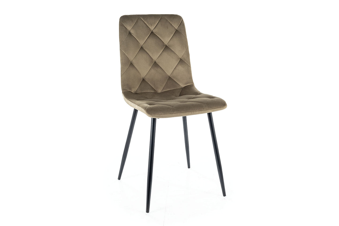 Armchair JERRY VELVET BLACK FRAME/OLIVE BLUE 77