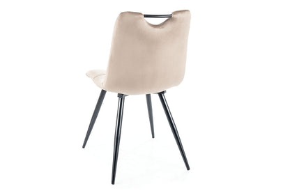 Chair ORFE VELVET BLACK FRAME / C.BEIGE BLUVEL 40