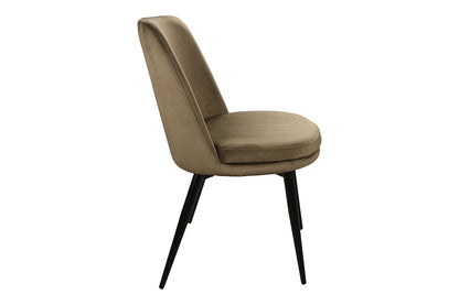 Chair KAYLA VELVET BLACK FRAME / OLIVE BLUVEL 77 