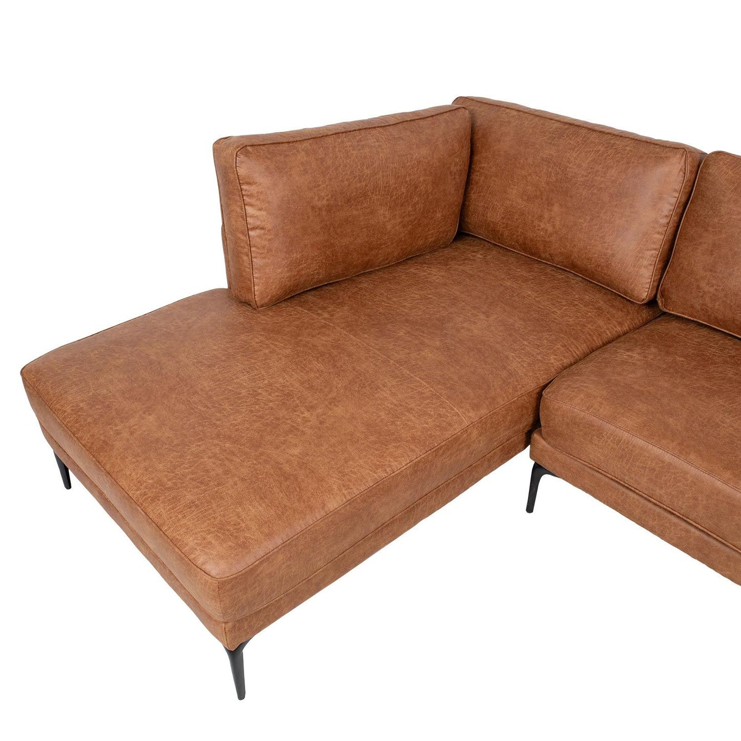 Corner sofa SOFIA KS, brown