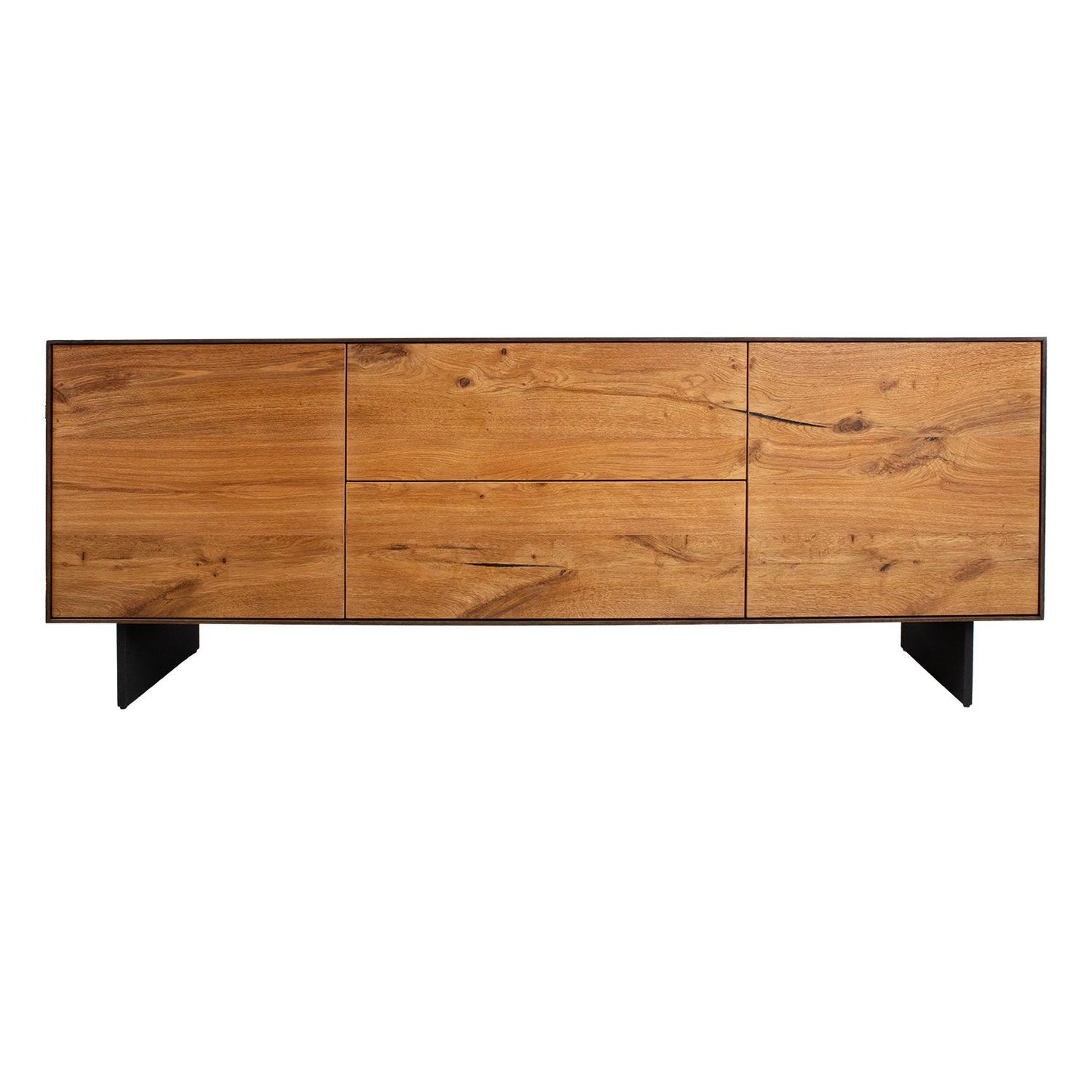 Chest of drawers VALENCIA 200x45xH76cm, oak