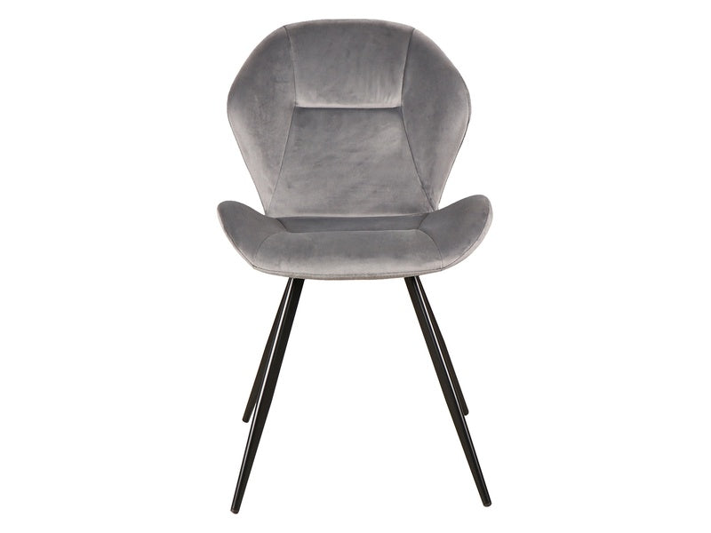 Chair GINGER VELVET BLACK FRAME / GRAY BLUVEL 14