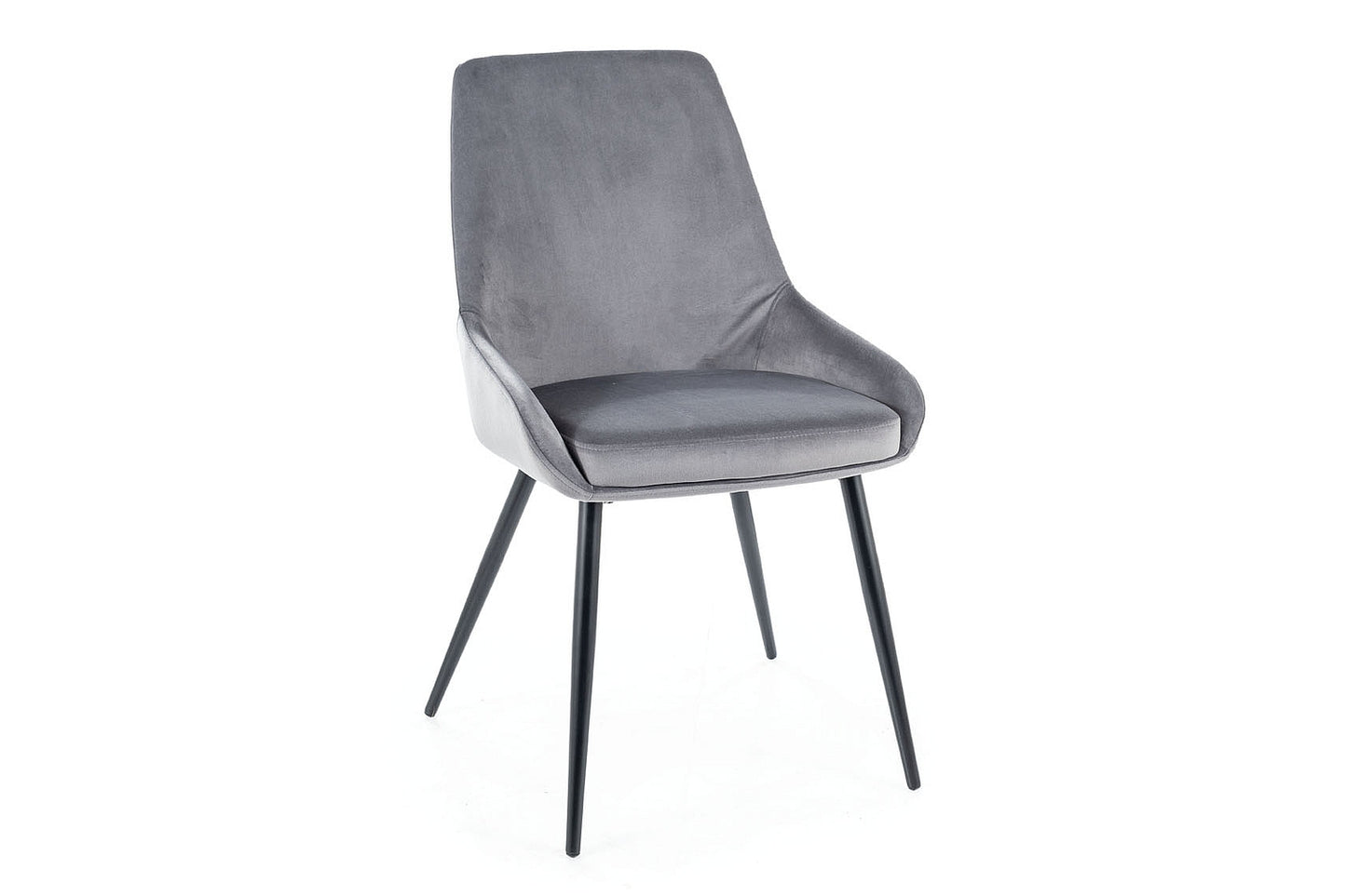 Chair COBE VELVET BLACK FRAME/GRAY BLUVEL 14