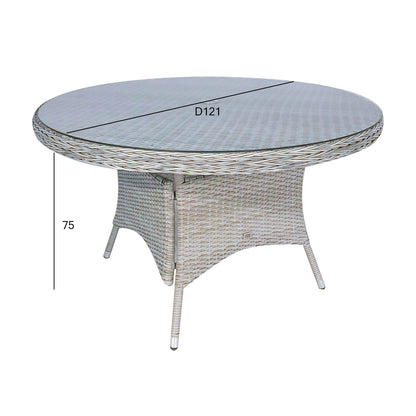 Table ASCOT D121xH75cm, gray