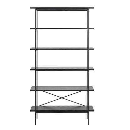 Wall shelf ANGUS 94x27xH172cm, black