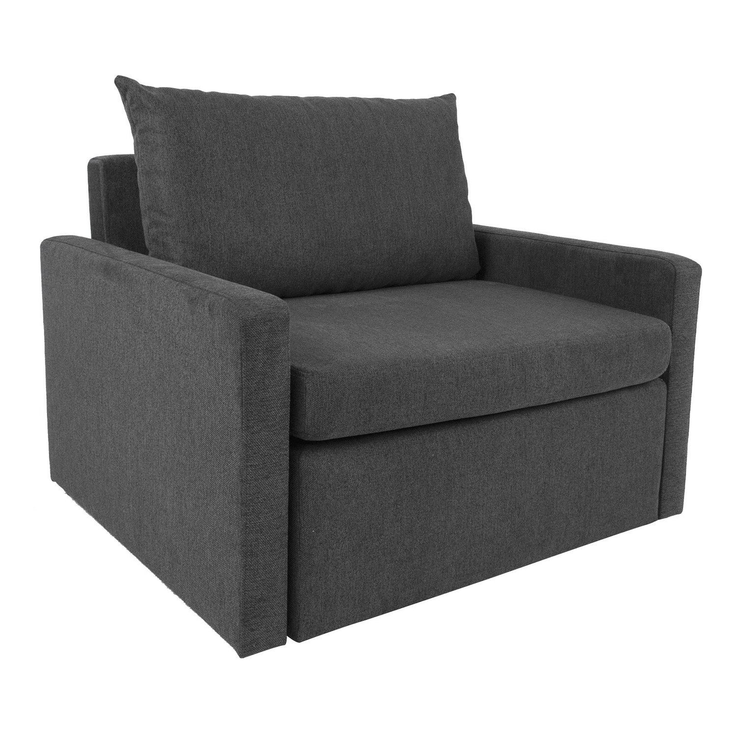 Lounge chair bed COLOGNE dark gray 