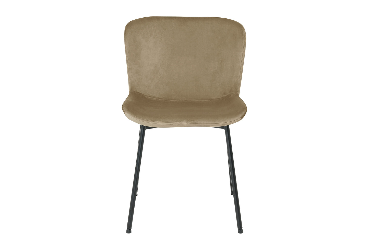 Chair COLBY VELVET BLACK FRAME / BEIGE BLUVEL 28