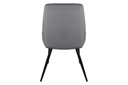 Chair COBE VELVET BLACK FRAME/GRAY BLUVEL 14