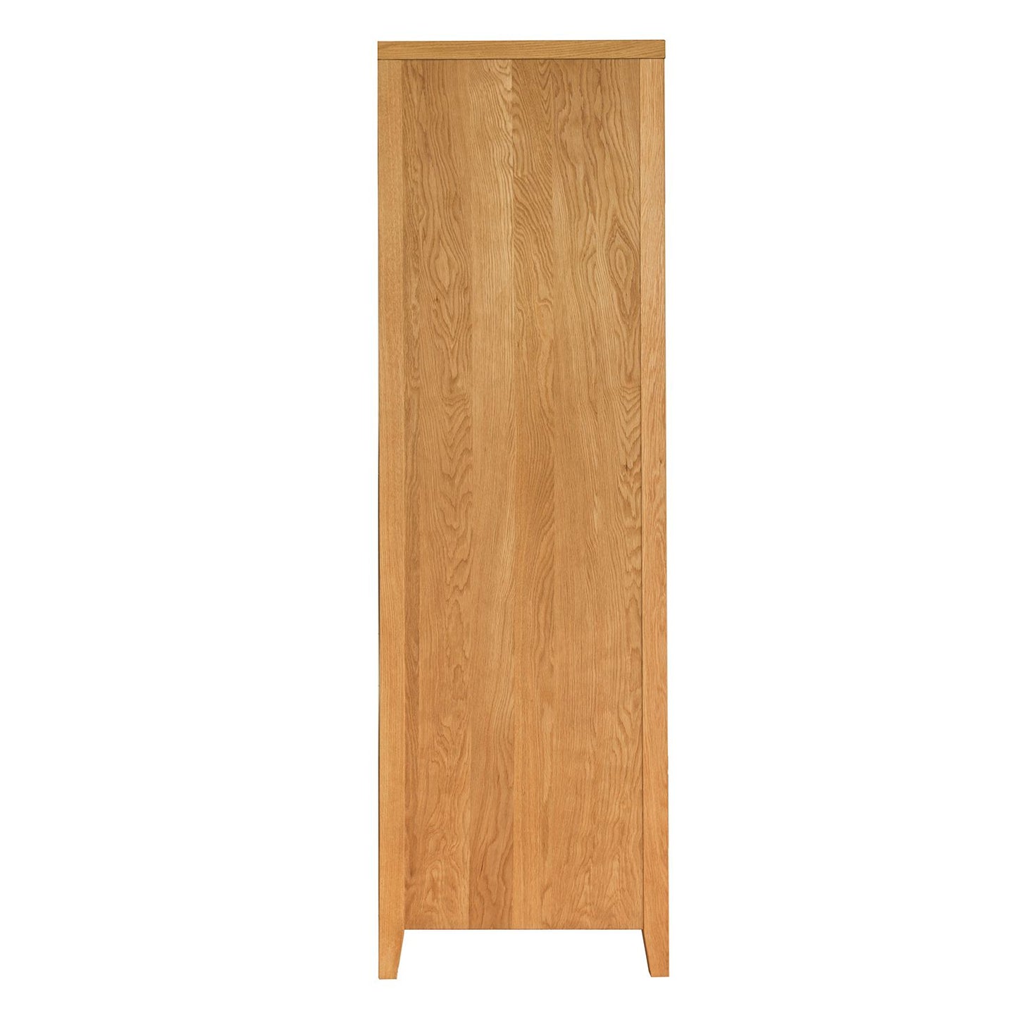 CHAMBA wardrobe with 2 doors and 1 drawer, 90x58xH198cm, wood: oak veneer 