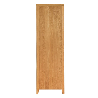 CHAMBA wardrobe with 2 doors and 1 drawer, 90x58xH198cm, wood: oak veneer 