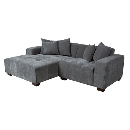 Corner sofa DAHLIA LC, gray