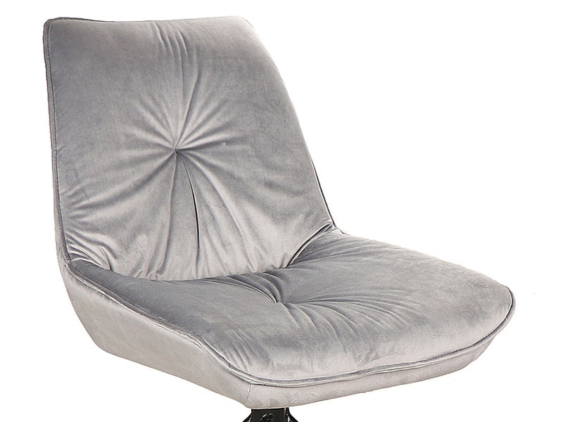 Chair BOOGIE I VELVET BLACK FRAME / GRAY BLUVEL 14