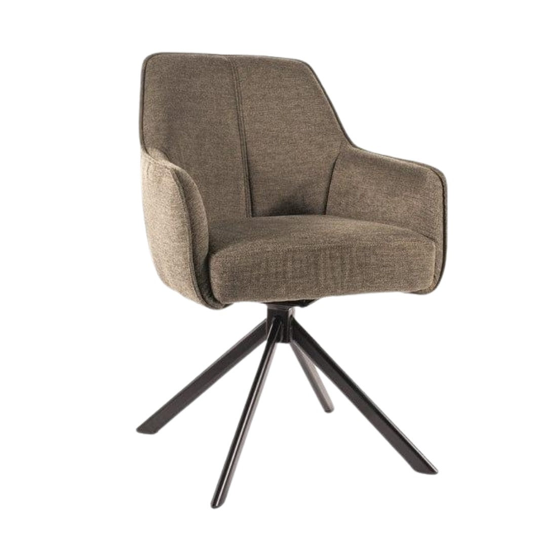 Chair NOTTI BREGO BLACK FRAME / OLIVE 77