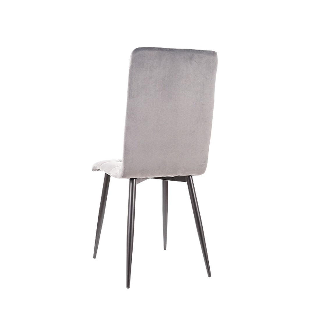 Chair OTTO VELVET BLACK FRAME / GRAY BLUVEL 14