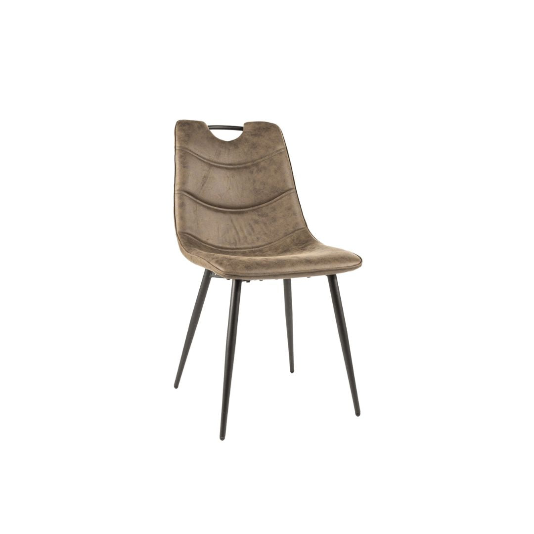 Chair ALOE FRAME BLACK / OLIVE COLOR 211 