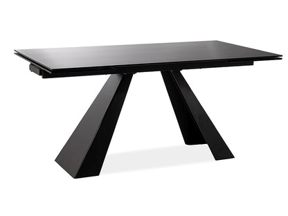 Table SALVADORE BLACK MATTE 120(180)X80