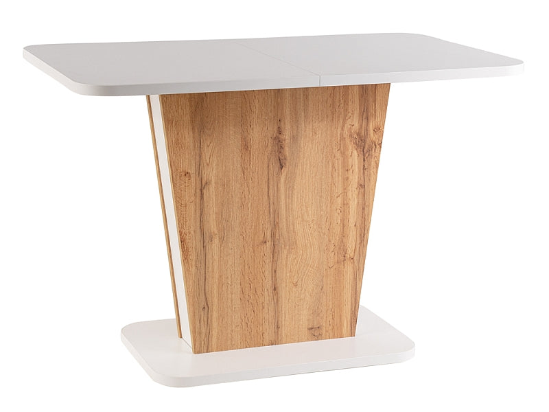 Table CALIPSO WHITE MATTE / OAK COLOR WOTAN 110(145)X68,6 IN