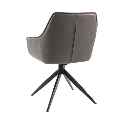 Armchair SEMPER BREGO/BUFFALO BLACK FRAME / GRAY 07/GRAY 06