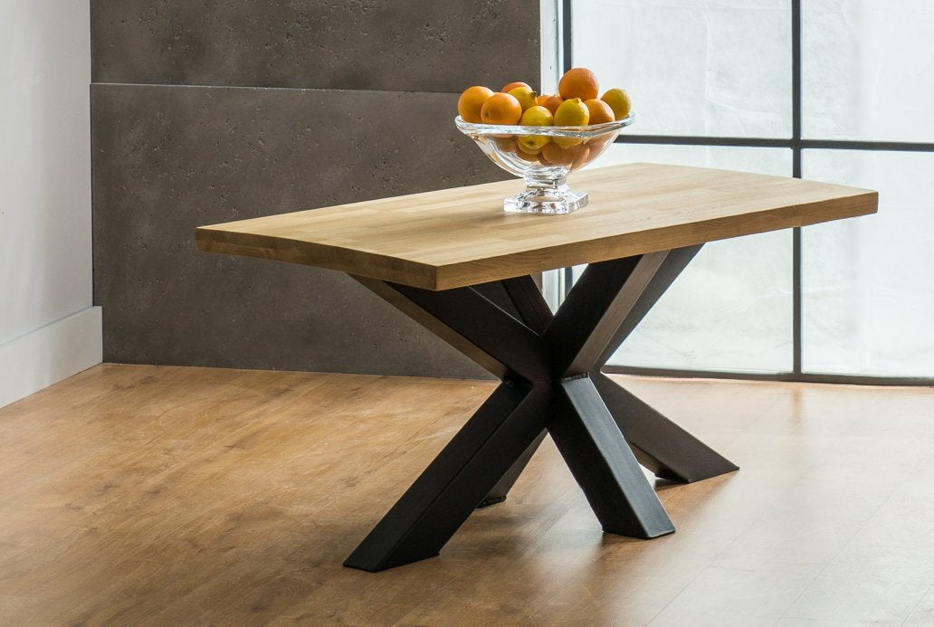 Table CROSS OAK COLOR/BLACK VENEER 180x90