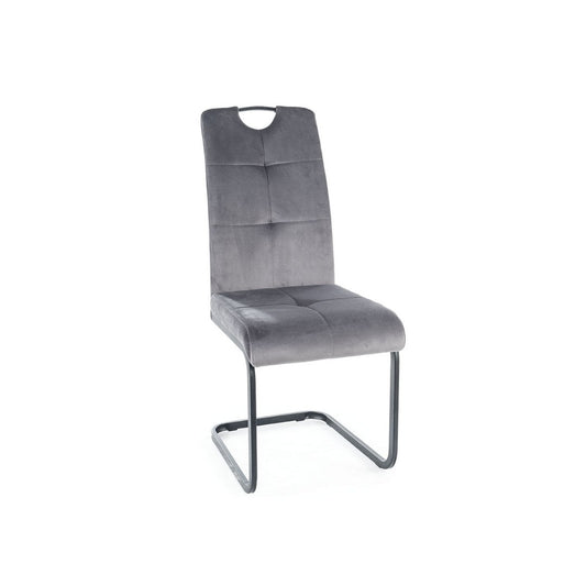 Chair AXO VELVET BLACK FRAME/GRAY BLUVEL 14 