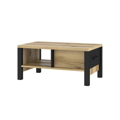 Olin - Coffee Table with 1 Drawer, Natural Oak