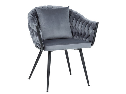 Chair NUVO VELVET BLACK FRAME / GRAY BLUVEL 14