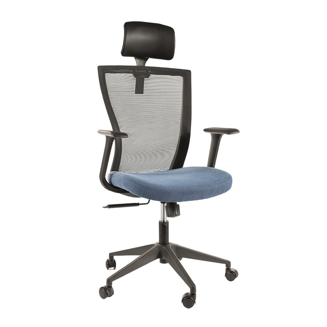 Office Chair Q-328H BLACK/BLUE 