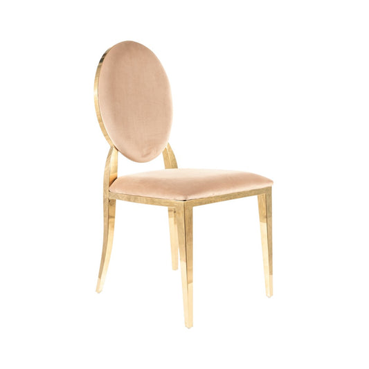 Chair KING VELVET GOLD FRAME/BEIGE BLUEVEL 28 