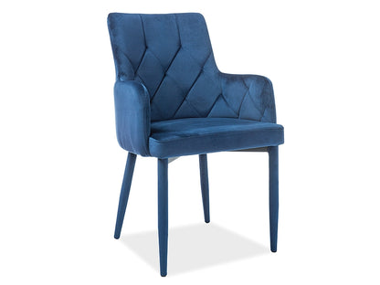 Armchair RICARDO VELVET NAVY BLUE BLUVEL86