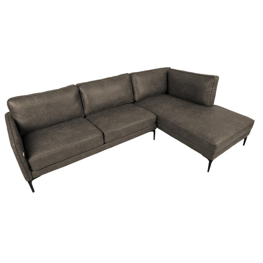 Corner sofa SOFIA LS, dark olive color 