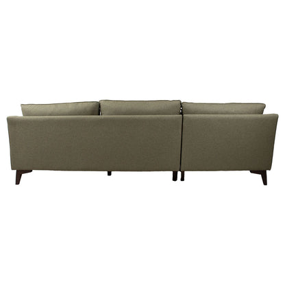 Corner sofa BIRGIT KS, olive green