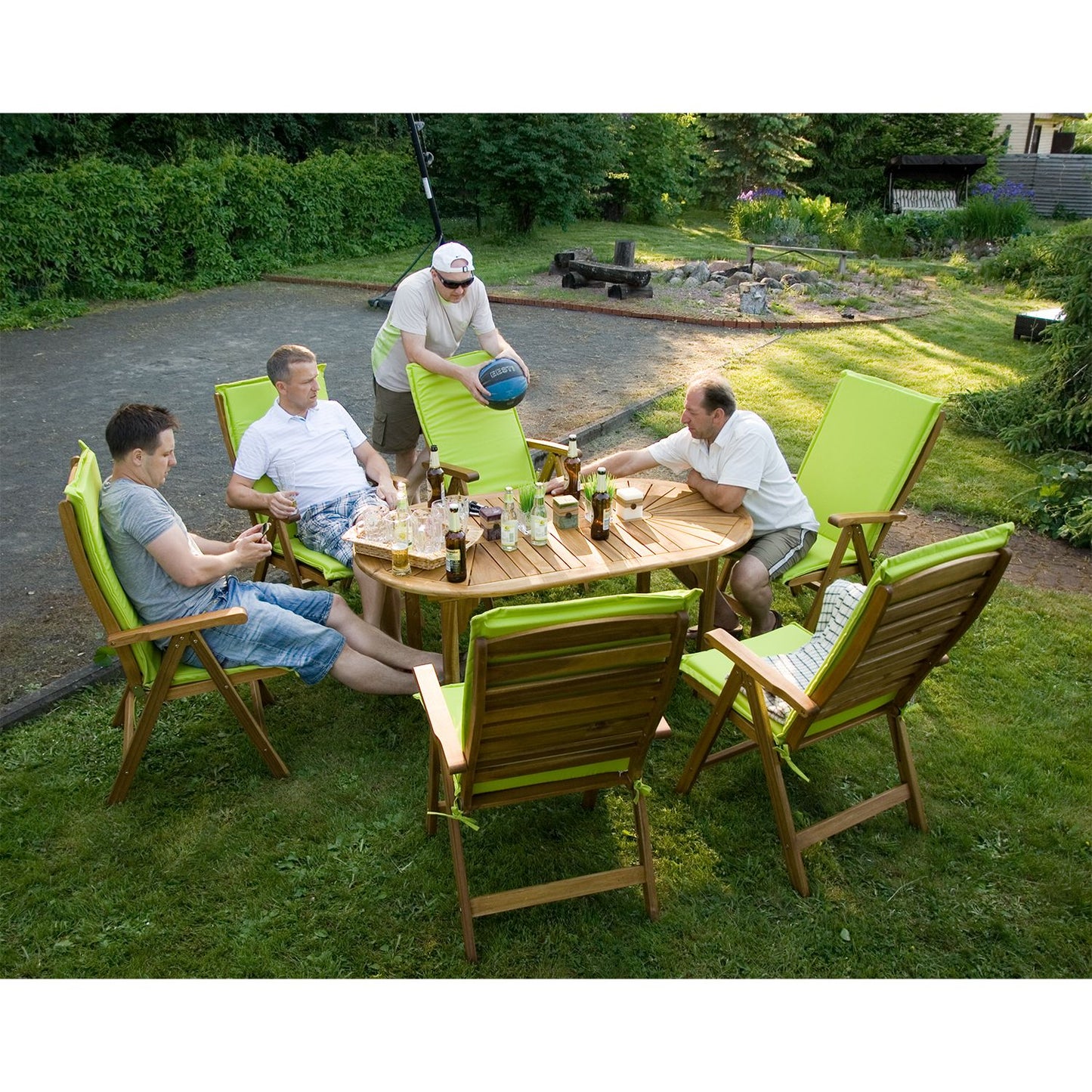 Garden furniture set FINLAY table and 6 chairs 