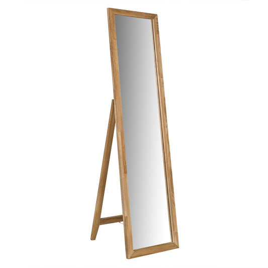 Floor mirror MONDEO 40x160cm, frame: oak, finish: lacquered