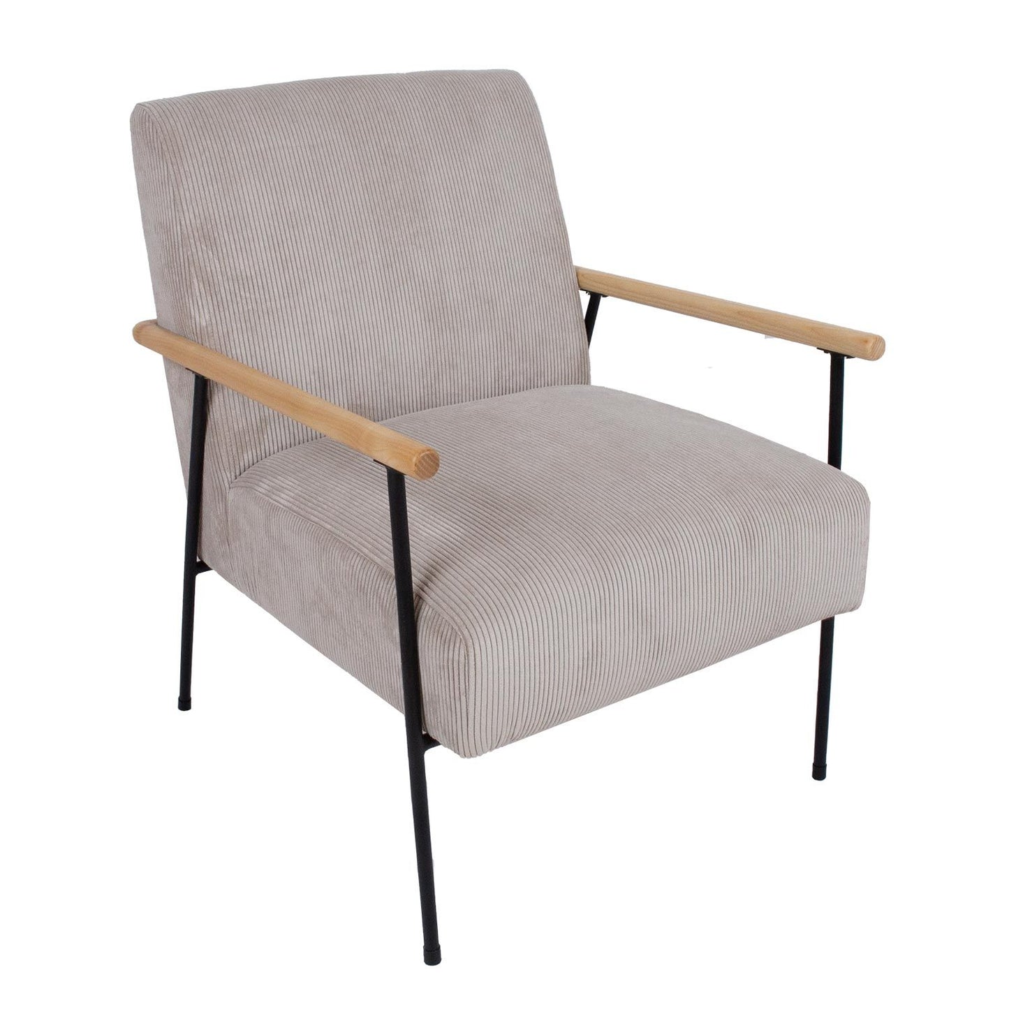 Lounge chair JADE 63x75.5xH85.5cm, grayish beige 