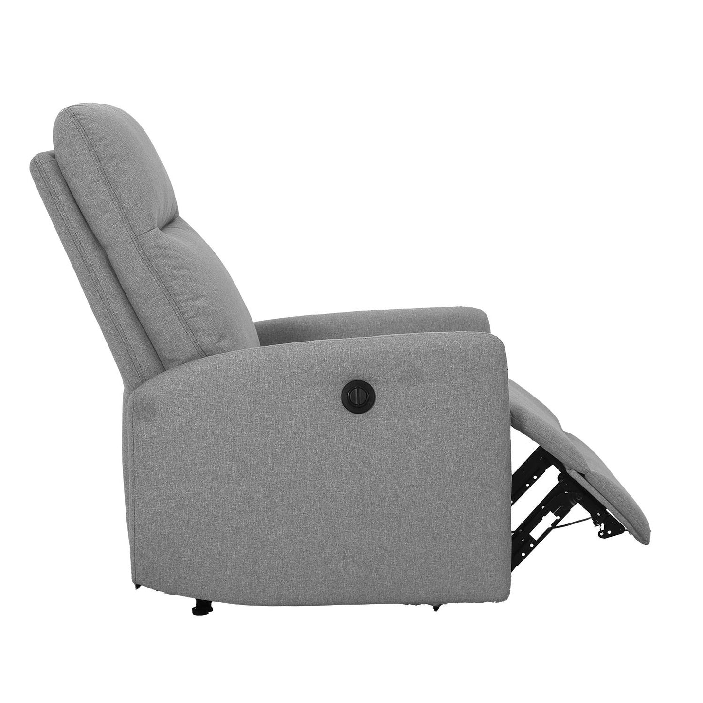 Lounge chair KATY with electric mechanism, light gray 