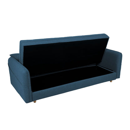 Sofa bed VISBY 200x88xH93cm, blue